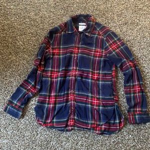 American Eagle Multi-Colored Boyfriend Fit Flannel